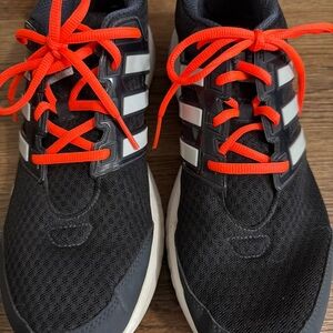 Adidas Galaxy Elite Running Shoes Black Gray Orange Men’s Size 12